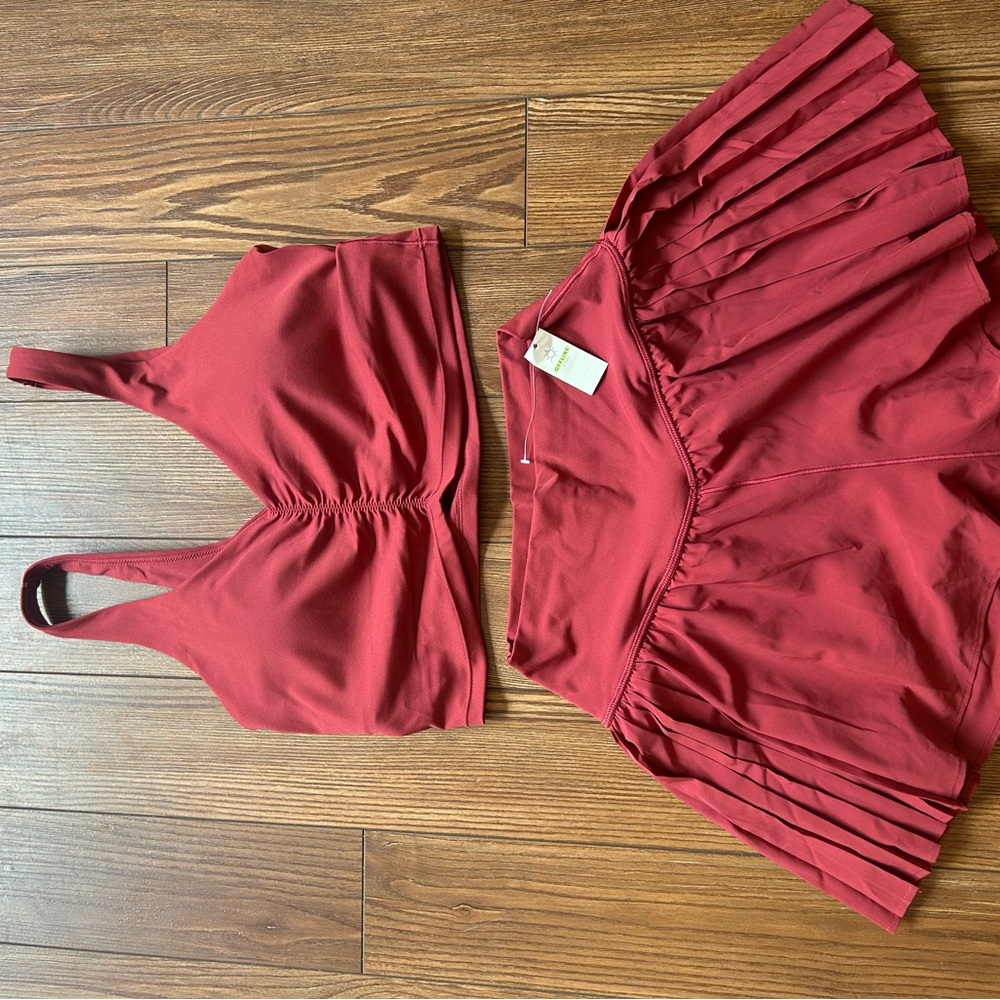 Aerie offline shorts and bra set